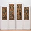 Franco-Flemish tapestry four-panel screen