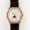 Limited Edition 18kt Gold Piaget Reference 15908 Triple Date Wristwatch