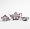 Three-piece Lilac Jasper Dip Tea Set