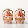 Pair of Wedgwood Queen's Ware Portland-shaped Vases