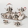 Six-piece George VI Sterling Silver Tea and Coffee Service