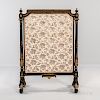 Louis XVI-style Ormolu-mounted Ebonized Wood Fire Screen
