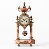 Louis XVI-style A.D. Mougin Marble and Gilt-bronze Mantel Clock