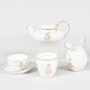 Sèvres Porcelain Napoleonic Gilt Decorated Tea Service