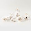 Paris Porcelain Sepia and Gilt-Decorated Tea and Coffee Service Decorated with Birds