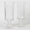 Pair of William Yeoward Glass Photophores on Stands