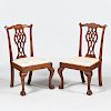 Pair of George II Mahogany Side Chairs