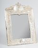 French Silvered Metal Mirror