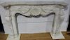 Fine Quality Louis XV Style Carved Marble