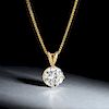 A 3.09â€“Carat Diamond Pendant Necklace