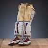 Southern Cheyenne Beaded Hide Boot Moccasins