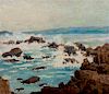 * Gustav Goetsch, (American, 1877-1969), Grey Ocean, 1960