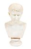 * A Continental Marble Bust Height 22 inches.