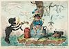 George Cruikshank, (British, 1792-1878), Little Boney Gone to Pot, The Plumb Pudding in Danger, and A Grand Manoeuvre
