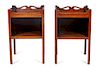 * A George III Mahogany End Table Height 26 1/2 x width 17 x depth 13 3/4 inches.