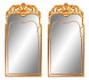 A Pair of Regency Style Giltwood Mirrors Height 60 x width 30 inches.