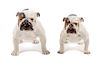 * Two Royal Doulton Bulldogs Width of wider 9 inches.