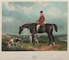 * A Hand-Colored Engraving depicting English Foxhounds 17 1/2 x 20 inches.