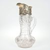 Reed & Barton sterling silver and cut glass pitcher