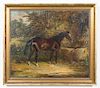 J. F. Herring, Jr. O/C Equestrian Portrait
