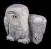Donnie Early Owl Talc Carving