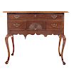 American Queen Anne Style Mahogany Lowboy