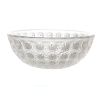 Lalique Partially Frosted Crystal Nemours Bowl