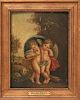 After Guido Reni "Cupid & Psyche" Oil on Panel