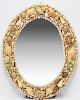 Shell Frame Oval Wall Mirror