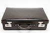 Gentleman's Dark Brown Leather Hard Case Briefcase