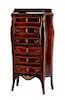 A French Gilt Bronze Mounted Rosewood Secretaire a Abattant Height 46 1/2 x width 26 x depth 20 inches.