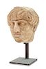 * A Roman Marble Head of a Boy Height 7 inches.