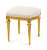 A Gustavian Giltwood Tabouret Height 18 inches.
