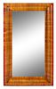 A Biedermeier Cherrywood Mirror Height 60 x width 38 inches.