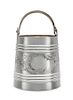 * A Russian Silver Wine Cooler, Mark Likely of Andrei Postnikov, Moscow, Late 19th Century, of pail form with a ribbed body, the