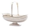 * A Russian Silver Centerpiece Basket, Mark of Adolf Fredrik Soderholm, St. Petersburg, Late 19th Century, the swivel handle sur
