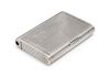 * A Russian Silver Cigarette Case, Maker's Mark Cyrillic A.R., Moscow, Late 19th/Early 20th Century, the reeded case fitted with