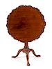 A George II Mahogany Tilt-Top Table Height 28 x diameter of top 29 1/2 inches.