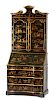 A George II Chinoiserie Decorated Secretary Height 96 x width 41 1/2 x depth 24 inches.