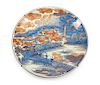 A Large Imari Palette Porcelain Charger Diameter 25 1/4 inches.