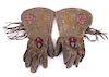 Blackfeet Beaded Gauntlet Gloves c. 1900-