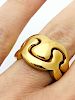 Van Cleef And Arpels 18k Yellow Gold Double Ring Sz 6