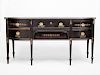 Federal Style Ebonized and Painted Sideboard