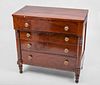 Federal Mahogany Tall Chest of Drawers