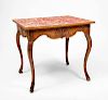 Louis XV Style Provincial Carved Oak Games Table