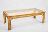 Bamboo and Glass Low Table