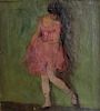 UNSIGNED. Oil on Canvas of a Ballerina.