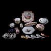 Lote mixto de porcelana. México, siglo XX. Elaborados en semi porcelana y porcelana Limoges, Royal Vienna y otros. Piezas: 20