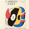 Fernand Léger. Portada de Cahiers d' Art, 1949. Pochoir. Firmado en plancha. Impreso y publicado por Cahiers d'Art, en el volumen 2.