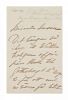 LIND, JENNY. Autographed letter signed, four pages, Bath, July 24, 1877.